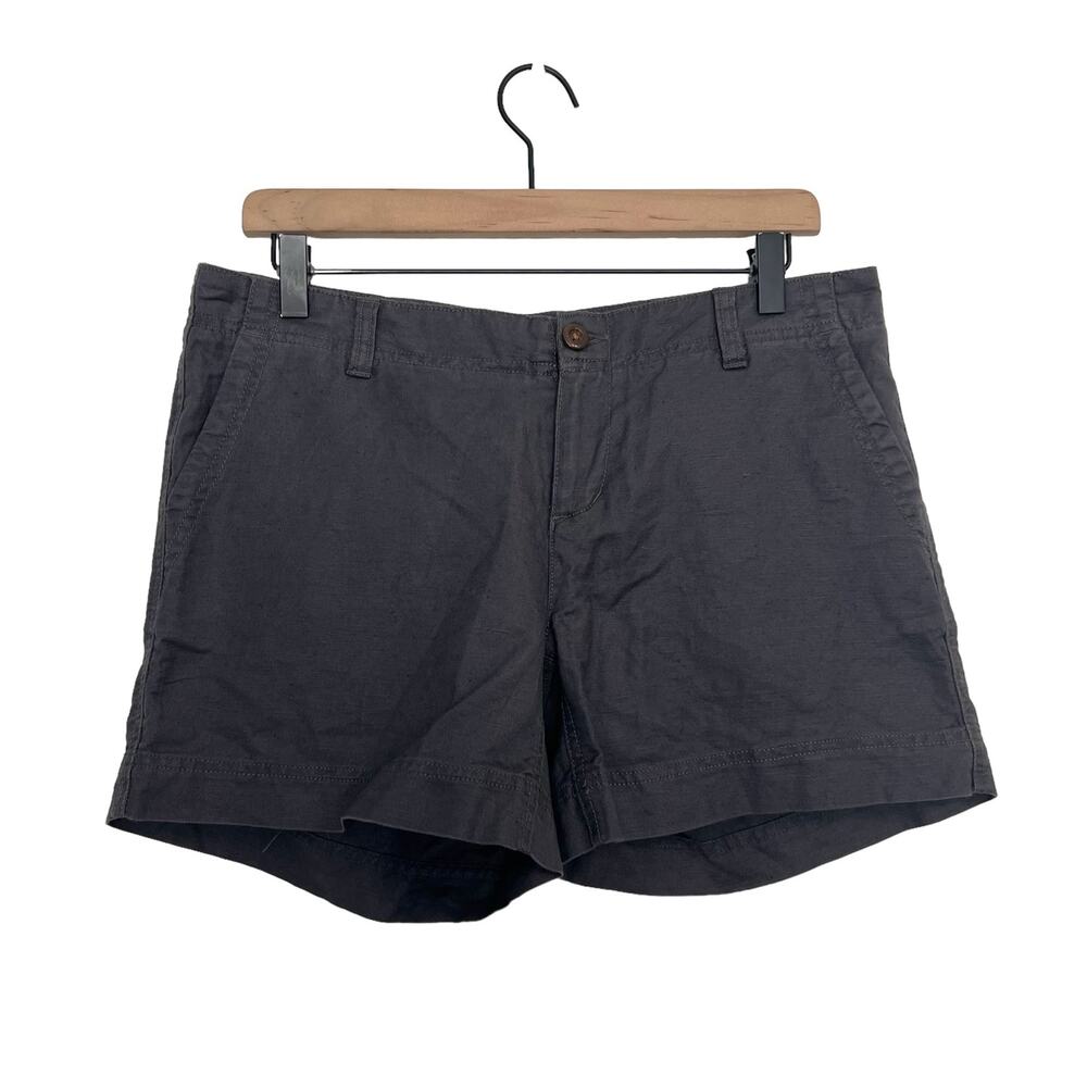 The North Face Women's Maywood Linen Outdoor Hiking Shorts Size 8 Long Gray NWT